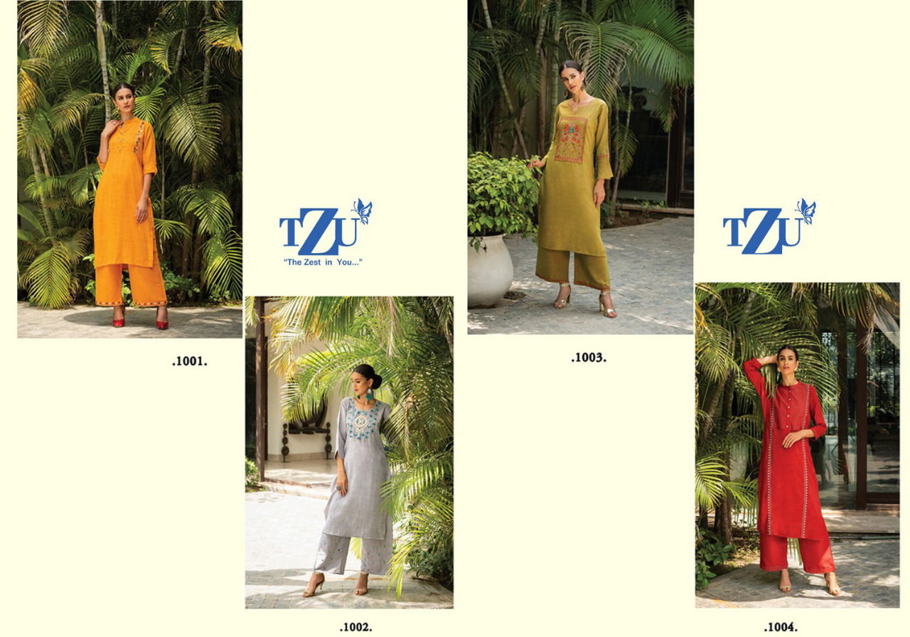 GLAZED Latest Fancy Designer Festive Wear Heavy Dyed Rayon Embroidery Kurtis With Bottom Collection